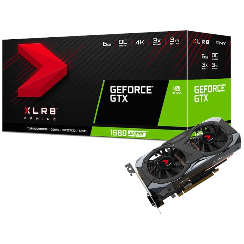 Placa De Video Pny Geforce Gtx 1660 Super Xlr8 Oc 6gb Ddr6 Pci 3.0